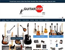 Tablet Screenshot of guitarstop.com